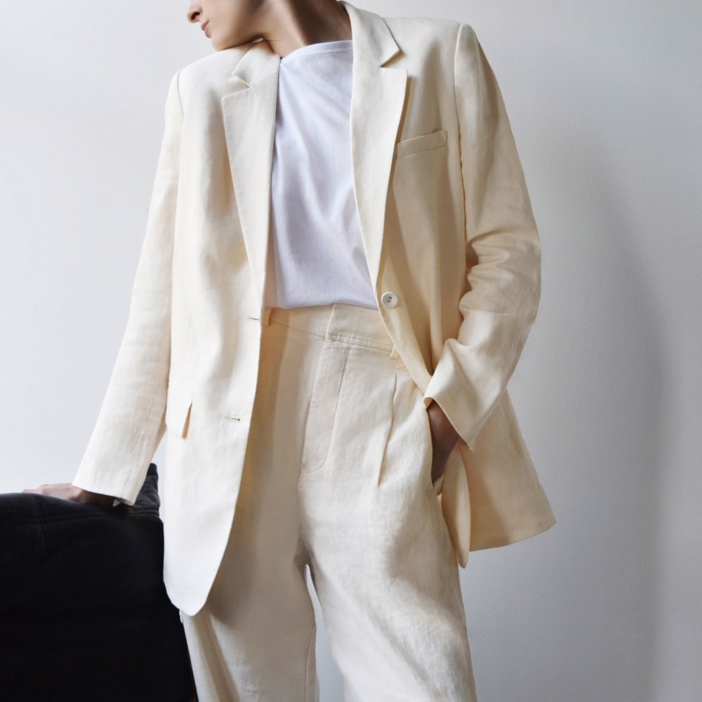 The Linen Way-High庐 Drape Pant | Canvas