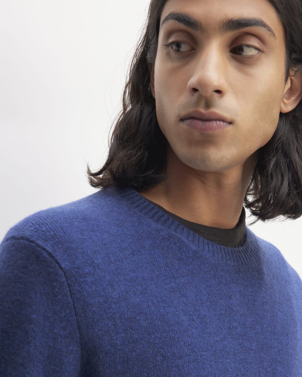The Premium Merino Crew Neck Sweater | Bellwether Blue Heather