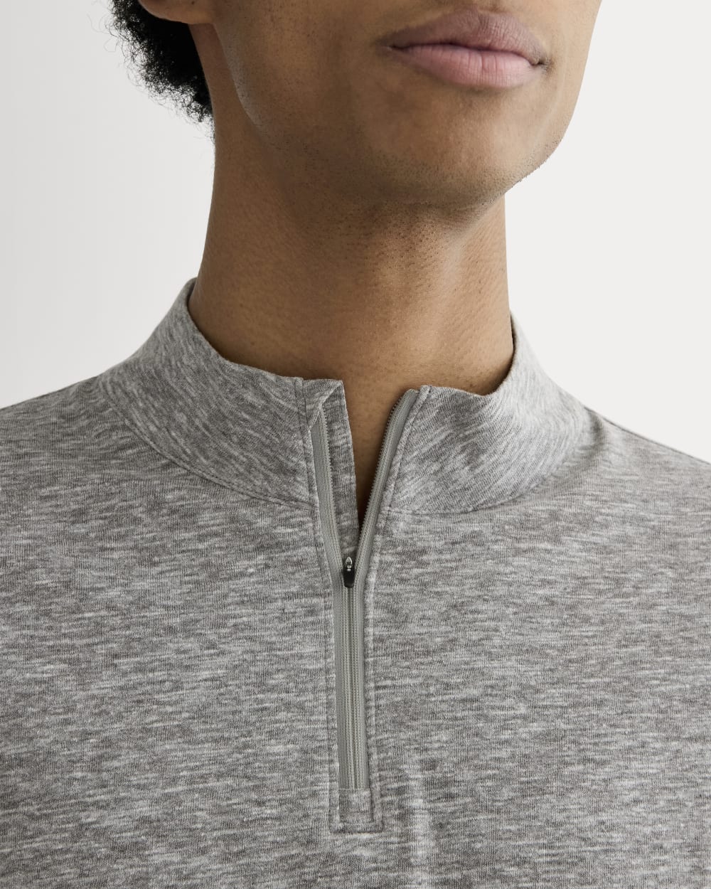 The Rec Quarter-Zip | Heathered Grey
