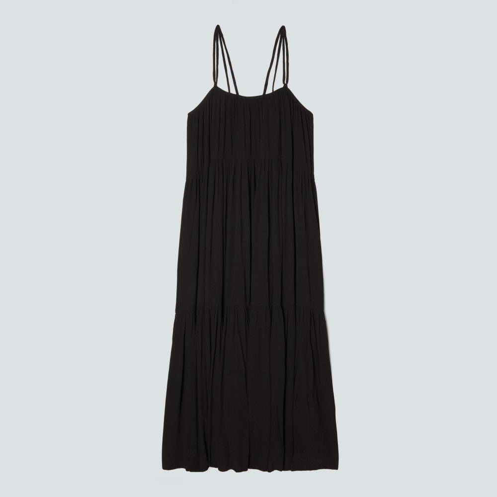 The Naia鈩?Ripple Tiered Maxi Dress | Black