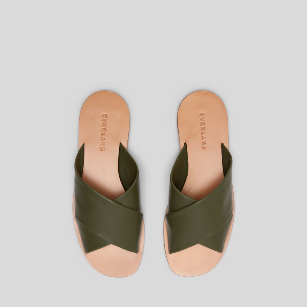 The Day Crossover Sandal | Olive