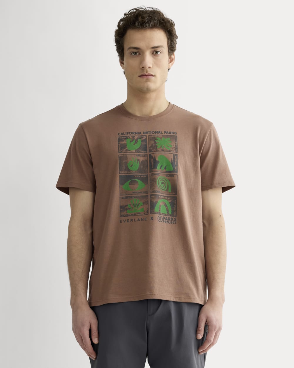 The ESENSMOD x Parks Project Essential Organic Crew | Brown / Green / Forged Iron