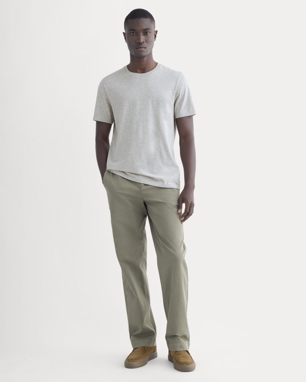 The Essential Organic Crew | Heathered Grey