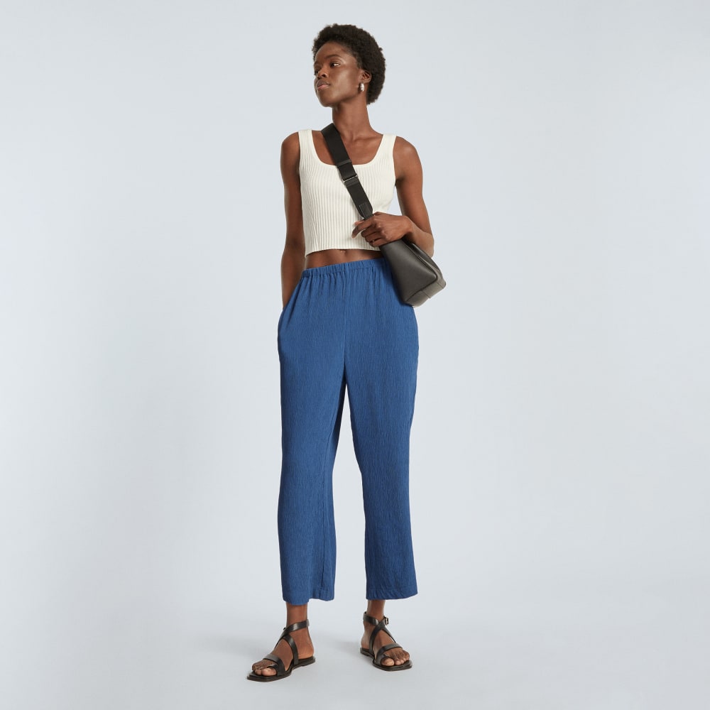 The Naia鈩?Ripple Pant | Deep Blue