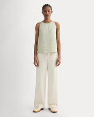 The Linen High-Neck Tank | Elm Gingham