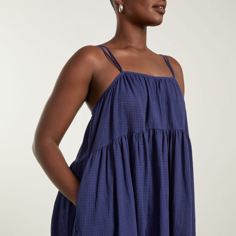 The Billow Tiered Maxi Dress | Navy