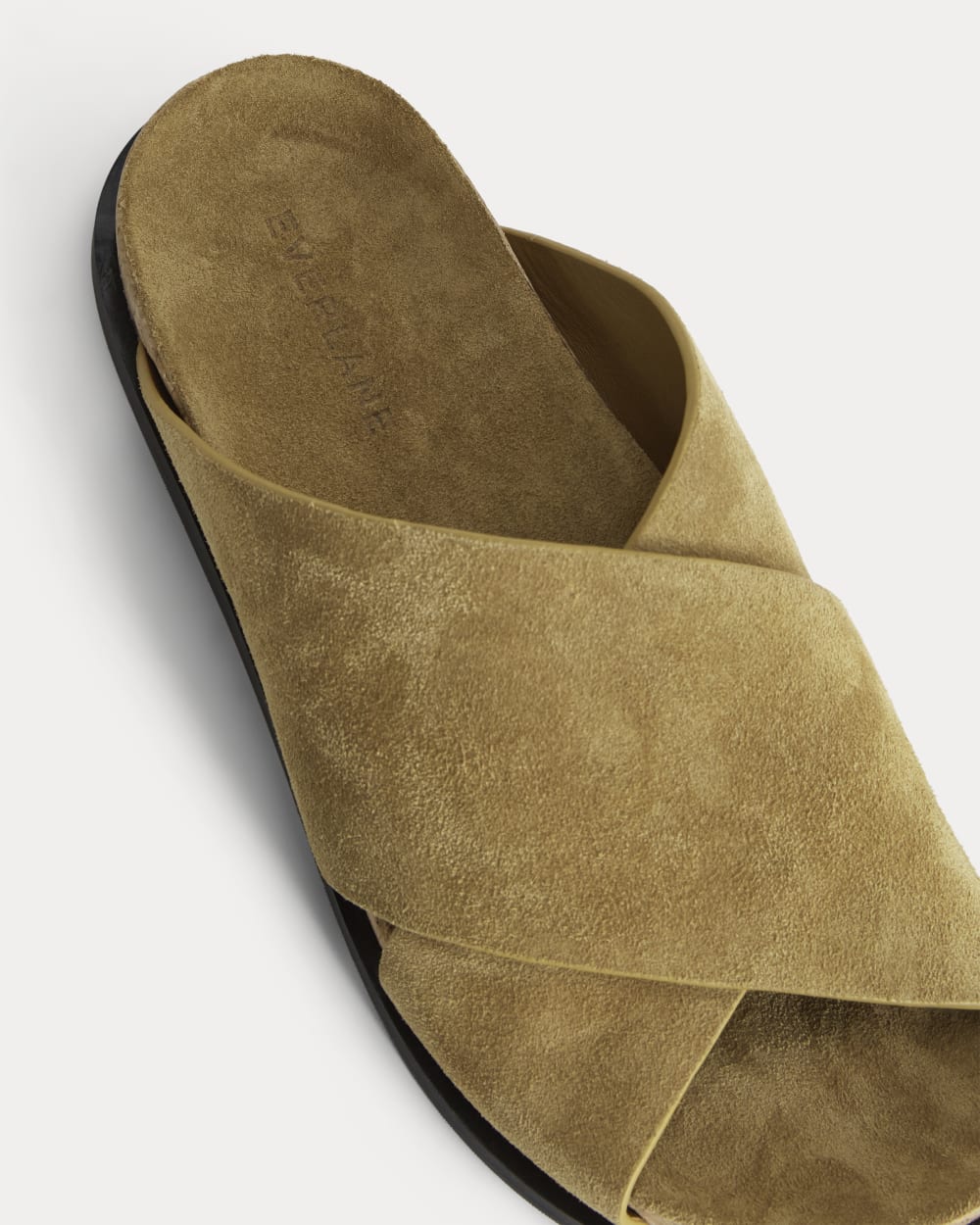 The Suede Crossover Sandal | Sand