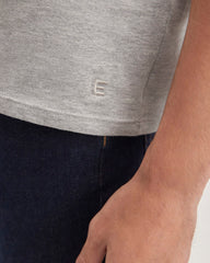The Organic Cotton V-Neck Tee | Heathered Grey