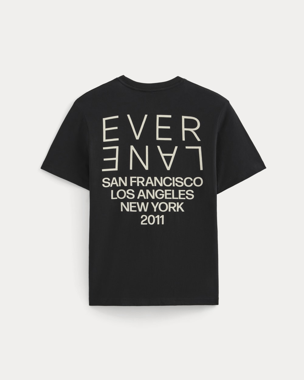 Mirrored Logo Tee | Black