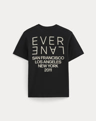 Mirrored Logo Tee | Black