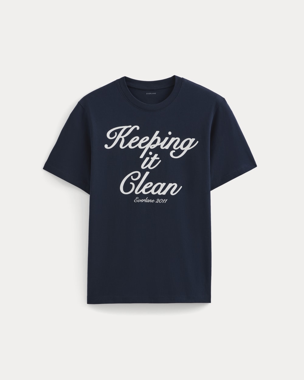 Script Logo Tee | Navy