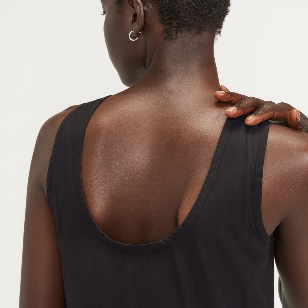 The Poplin Summer Dress | Black