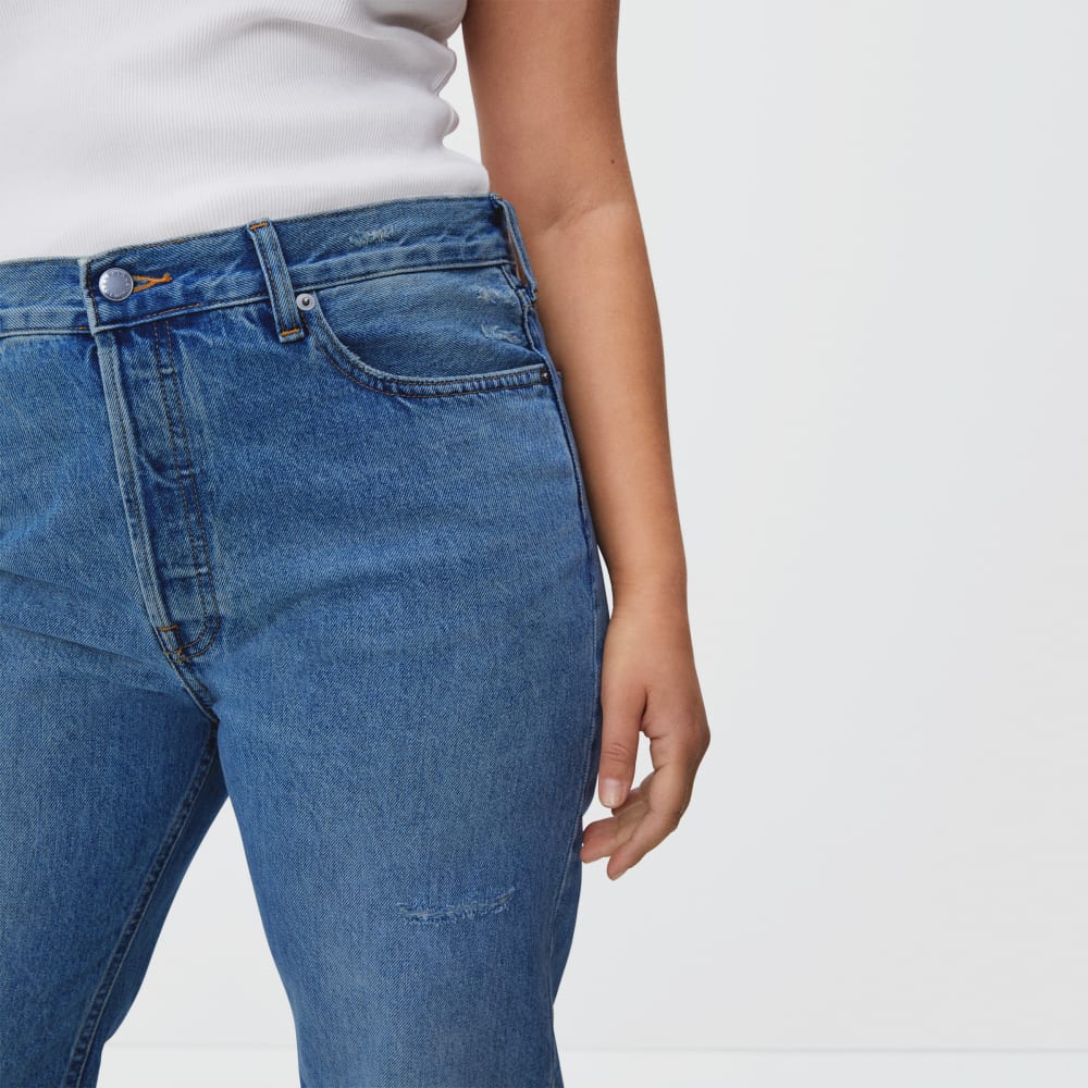 The Rigid Slouch Jean | Washed Indigo | 27.5鈥?Inseam