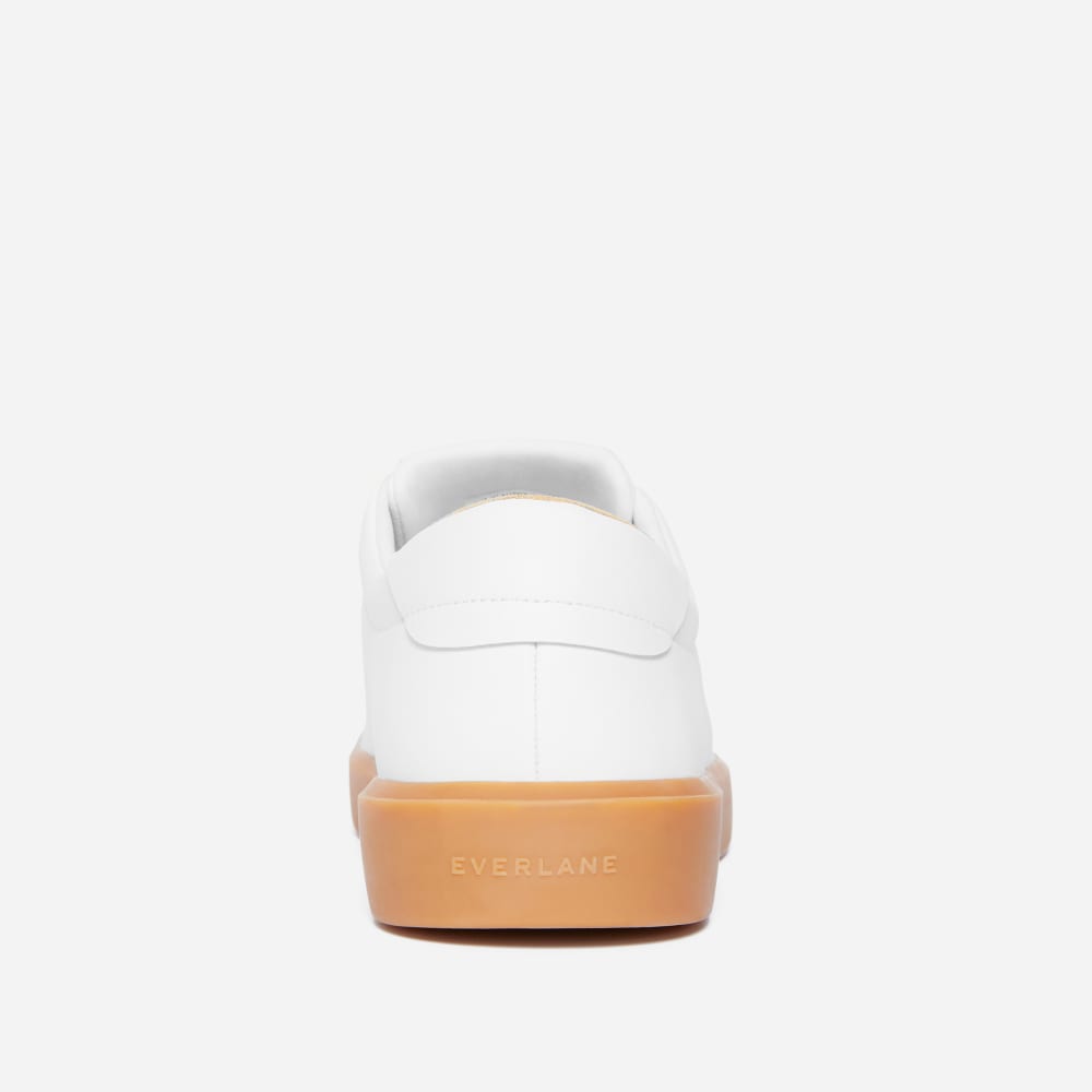 The ReLeather庐 Tennis Shoe | White / Gum Sole