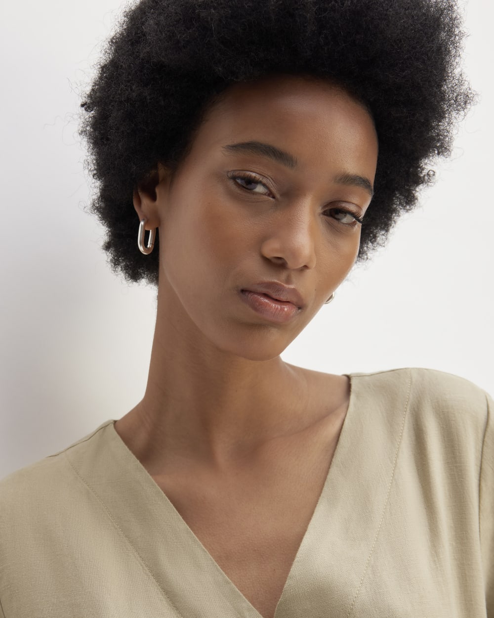 The Wrap Jumpsuit in Linen | Trench Coat Khaki