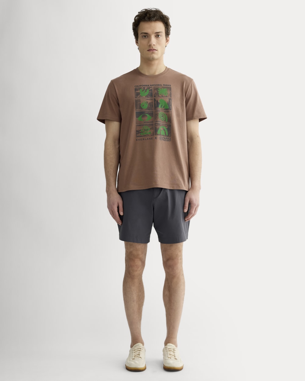 The ESENSMOD x Parks Project Essential Organic Crew | Brown / Green / Forged Iron