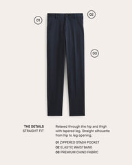 The Transit Chino | Black | Straight