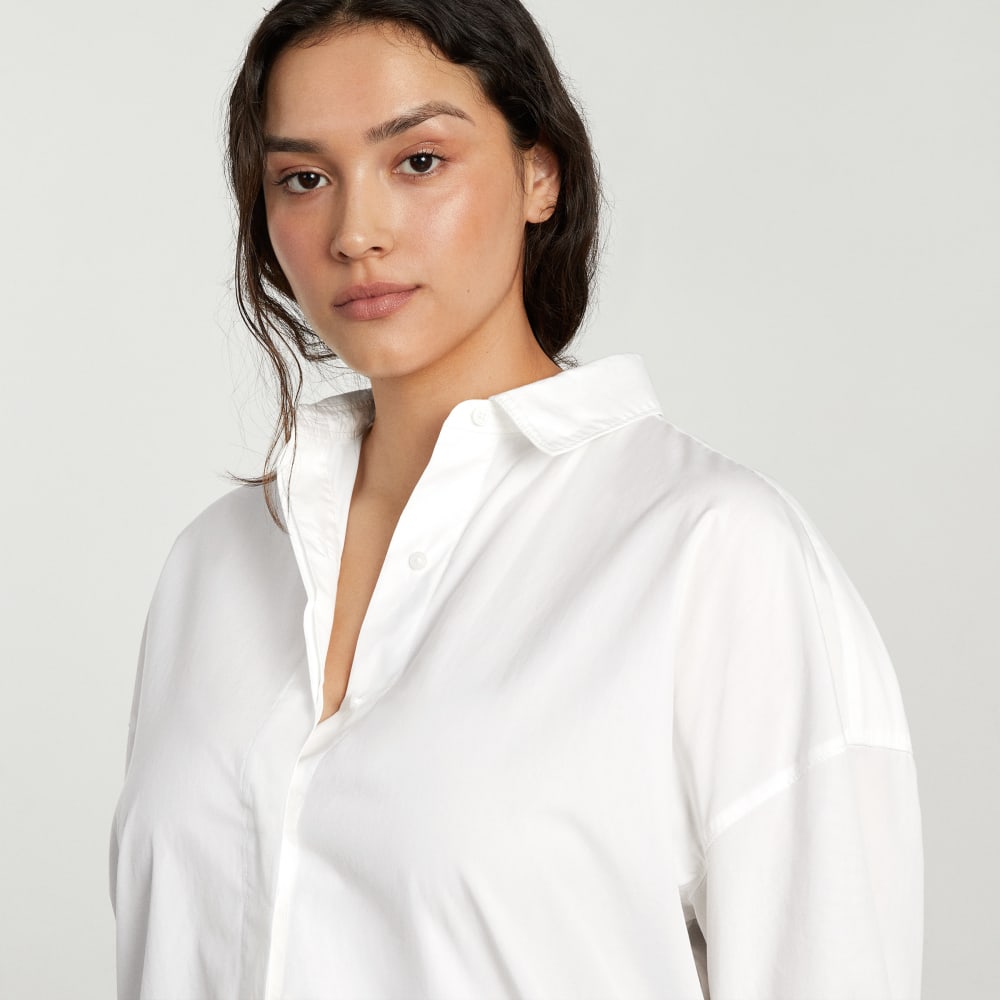 The Oversized Poplin Shirt | White