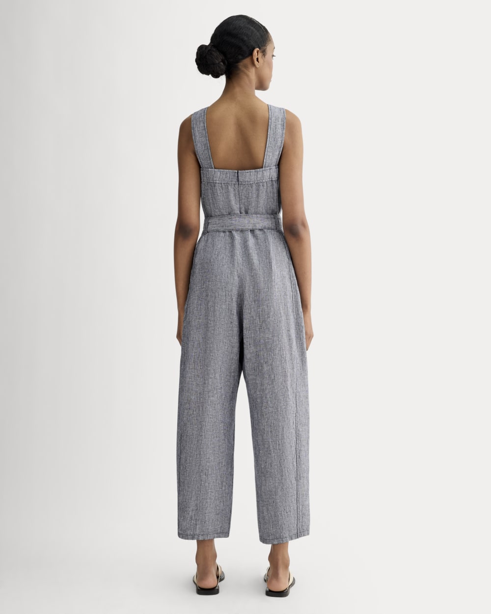 The Utility Coverall in Linen | Navy Chambray