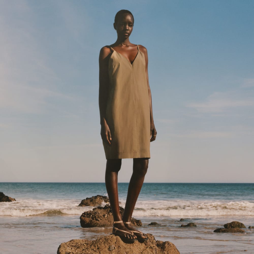 The Poplin Slip Dress | Kalamata