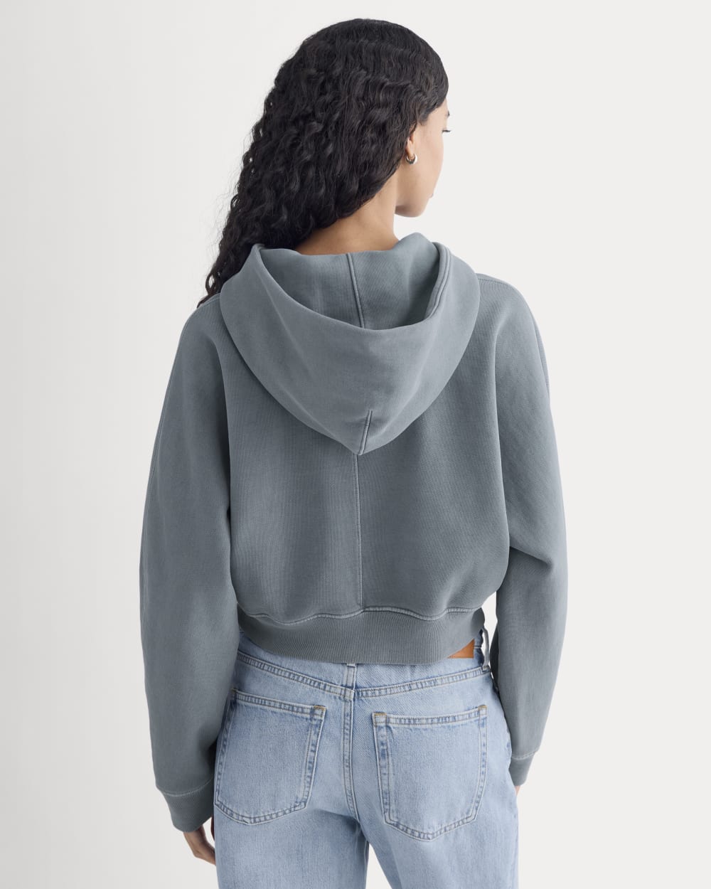 ESENSMOD x The Laufey Foundation Cropped Full-Zip Hoodie | Vintage Indigo