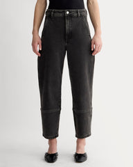 The Utility Barrel Pant | Washed Black | Regular