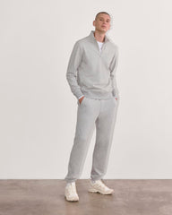 The Off-Duty Terry Quarter-Zip | Heathered Grey