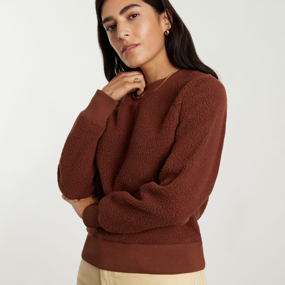 The ReNew Fleece Raglan Sweatshirt | Rosewood