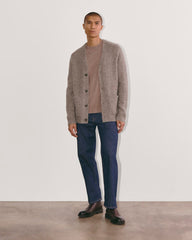 The Cloud Relaxed Cardigan | Taupe Melange