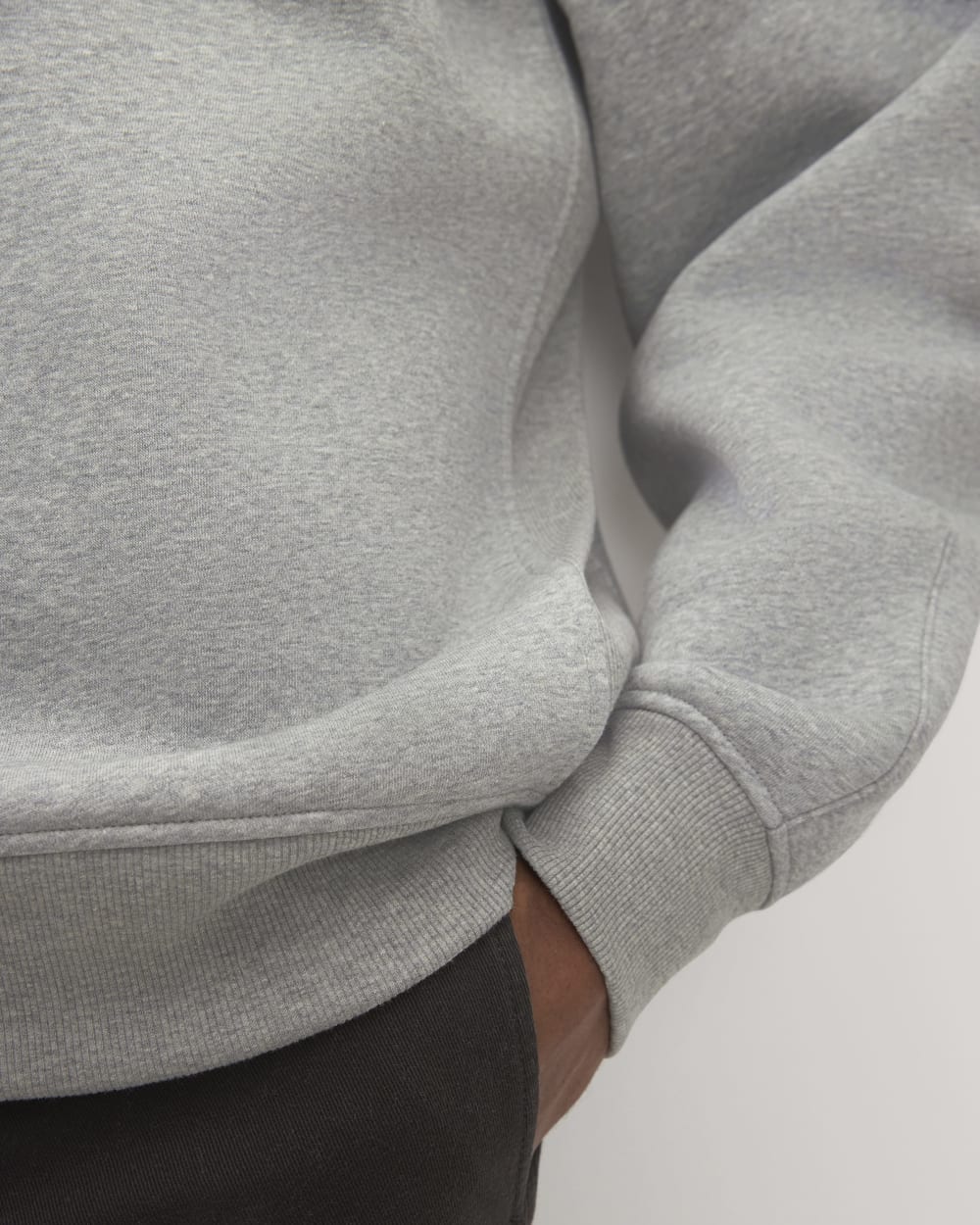 The ReTrack Fleece Half-Zip | Heathered Grey