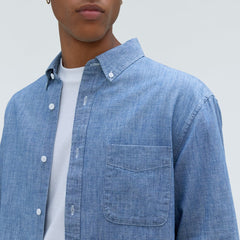 The Relaxed Organic Chambray Shirt | Ivy Blue ReChambray
