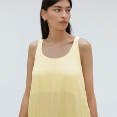 The Naia鈩?Ripple Tank Dress | Pastel Yellow