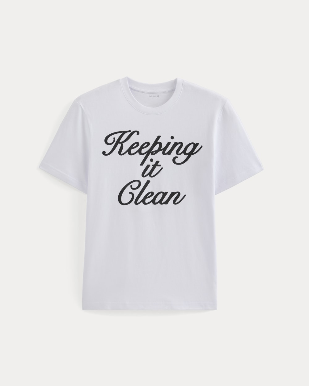 Script Logo Tee | White