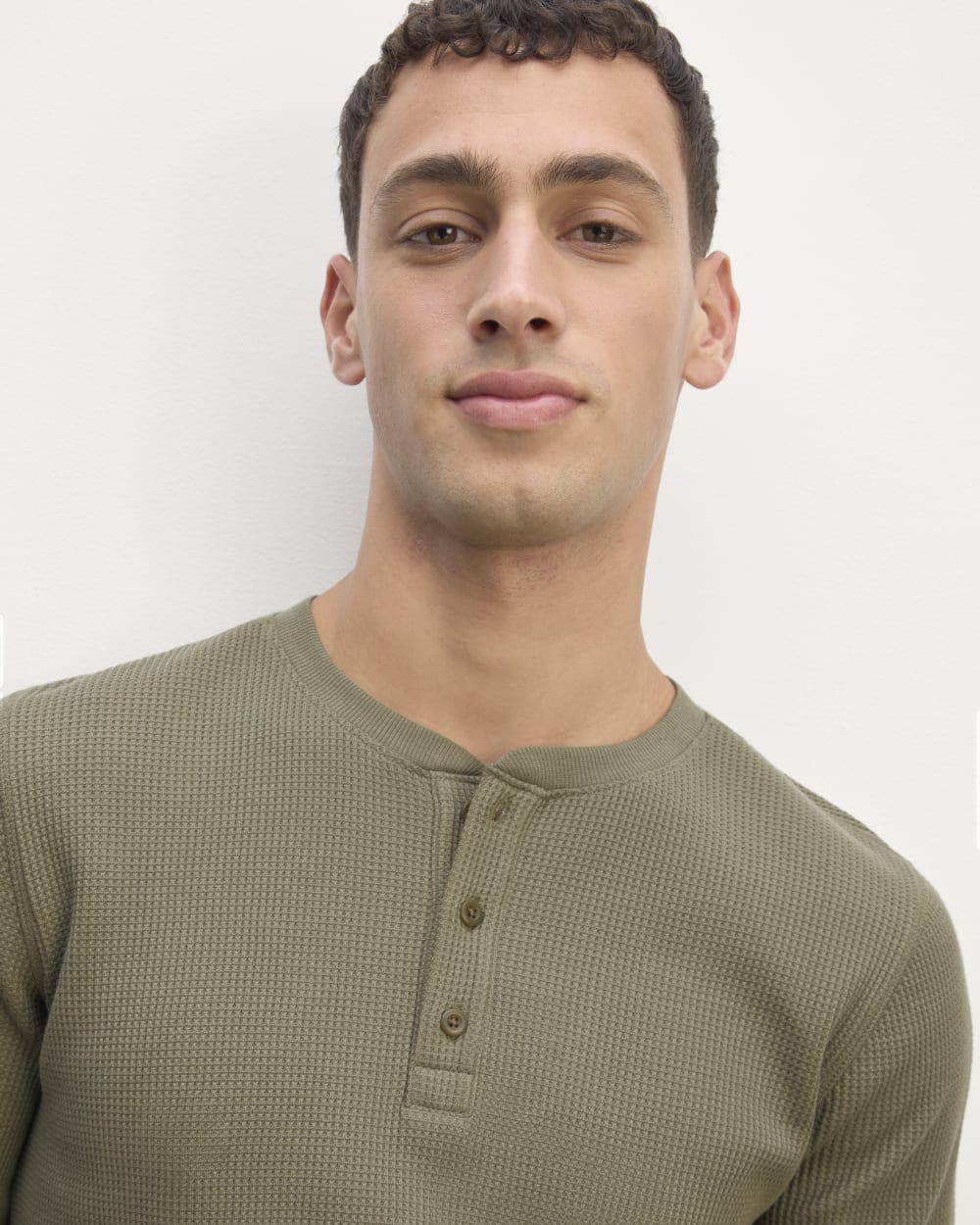 The Waffle Long-Sleeve Henley | Kalamata