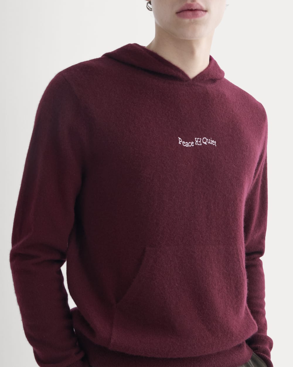ESENSMOD x Peace & Quiet Cashmere Hoodie | Wine
