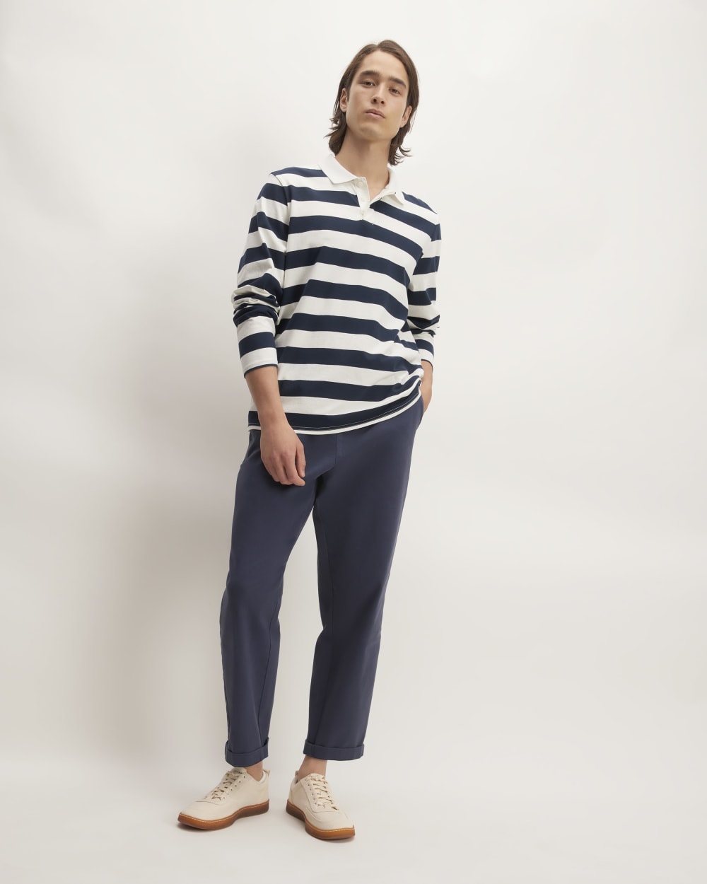The Premium-Weight Rugby Shirt | Navy / Bone