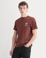 ESENSMOD x Peace and Quiet Crest Graphic Tee | Wine