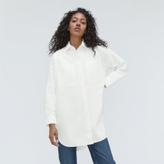 The Way Long Oxford Shirt | White