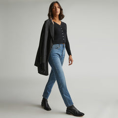 The Original Cheeky庐 Jean | Worn-In Mid Blue | 26.5" Inseam
