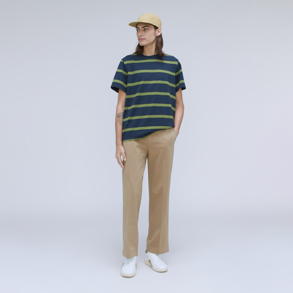 The Premium-Weight Crew | Uniform | Deep Navy / Sphagnum