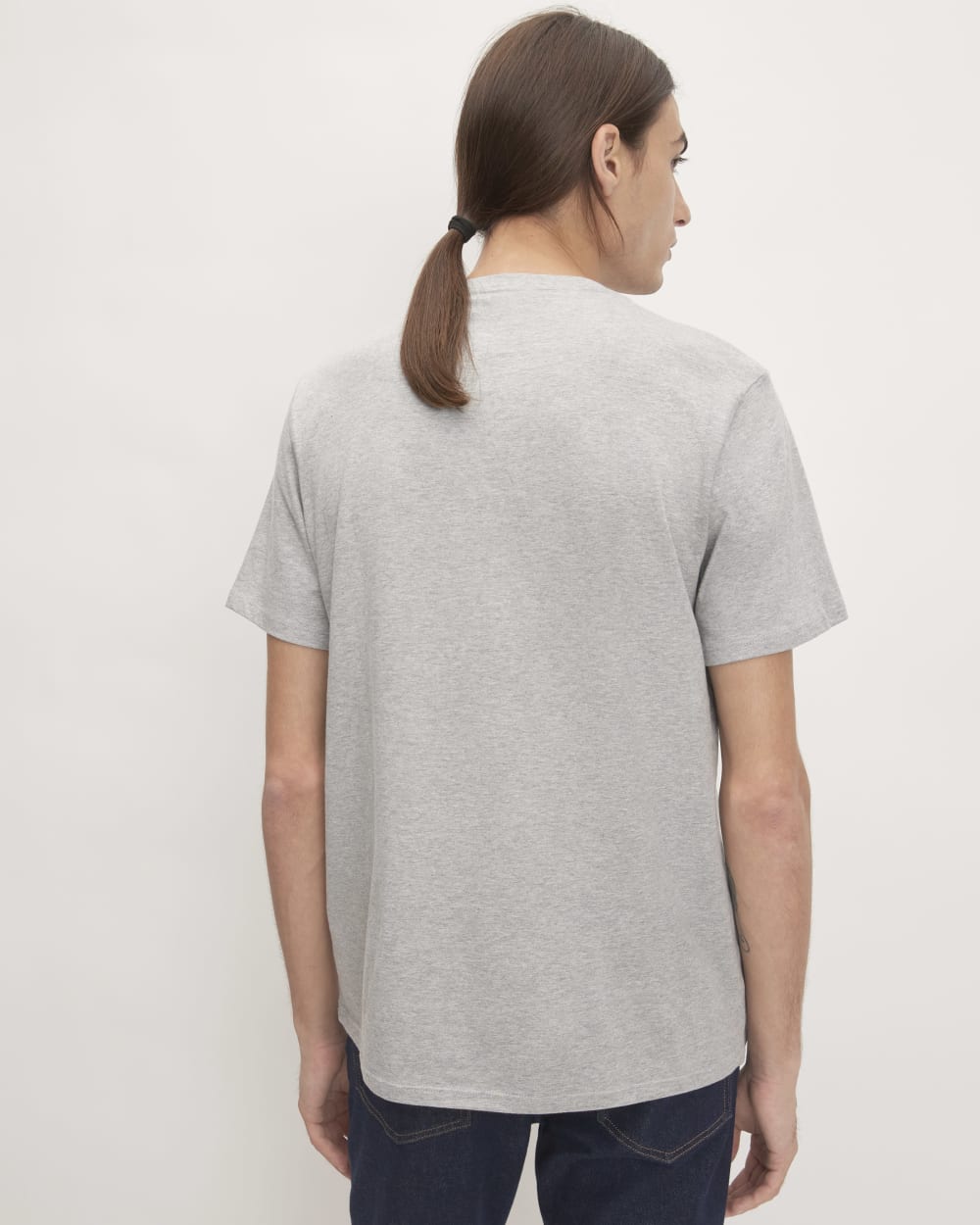 The Organic Cotton V-Neck Tee | Heathered Grey