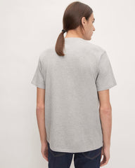 The Organic Cotton V-Neck Tee | Heathered Grey