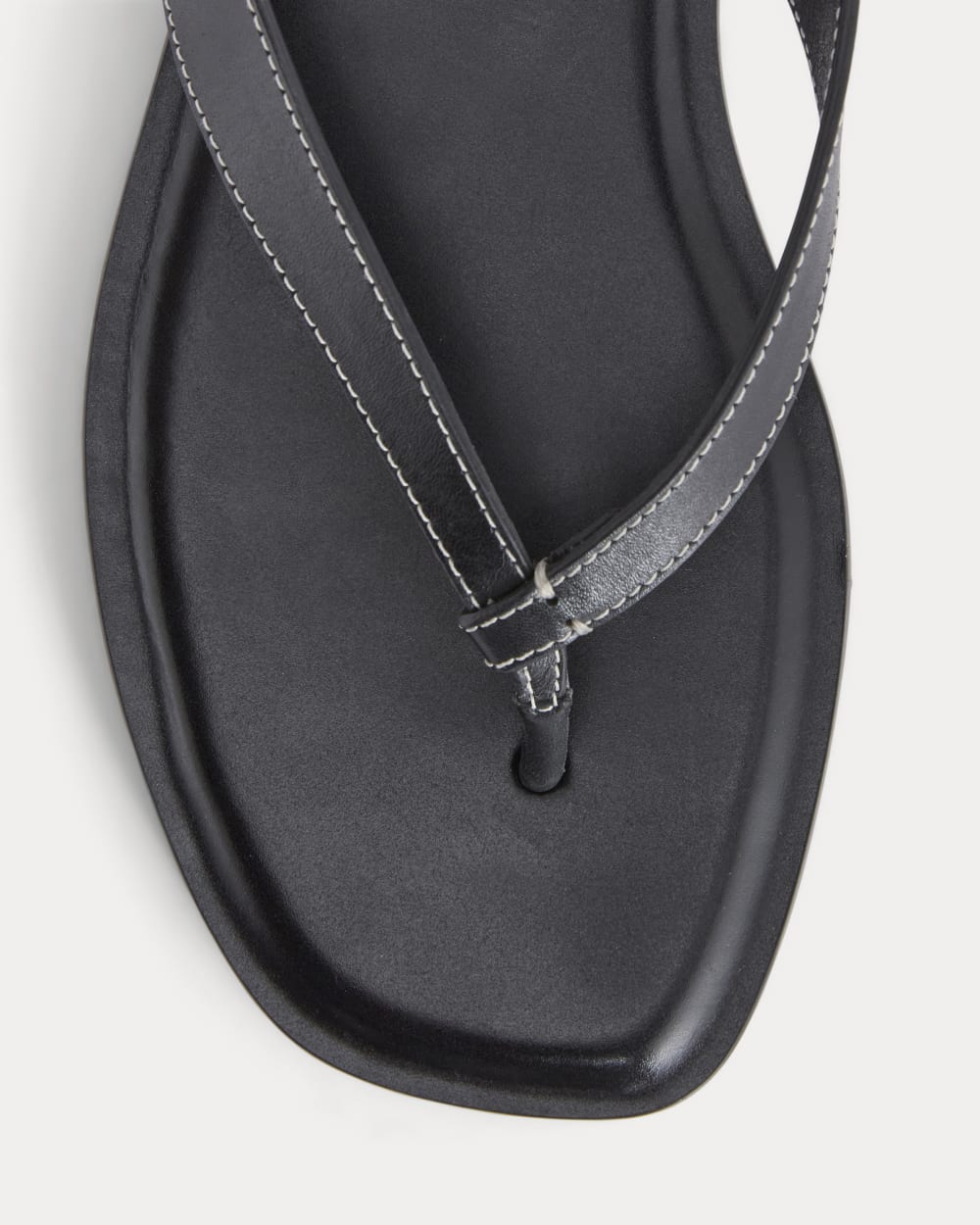 The Leather Flip Flop | Black