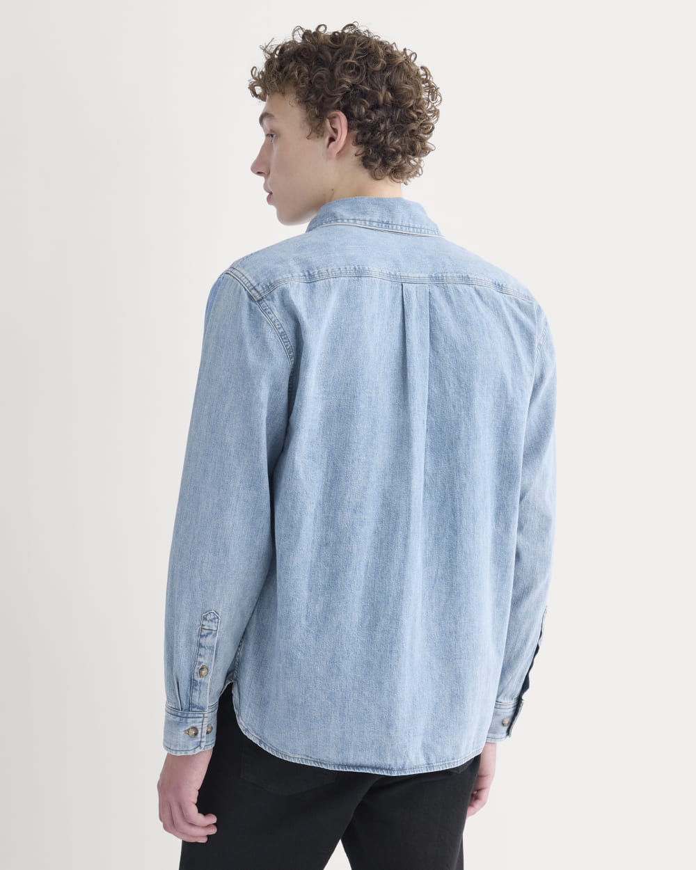 Denim Utility Shirt | Light Indigo