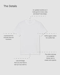 The Essential Organic Crew | Bone / Black