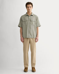 The Relaxed Utility Shirt in Buttersoft | Sage Green