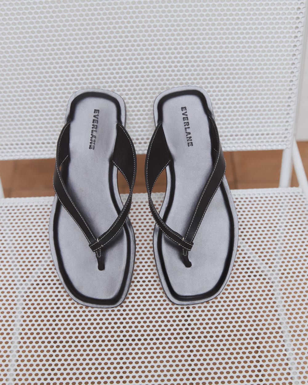 The Leather Flip Flop | Black