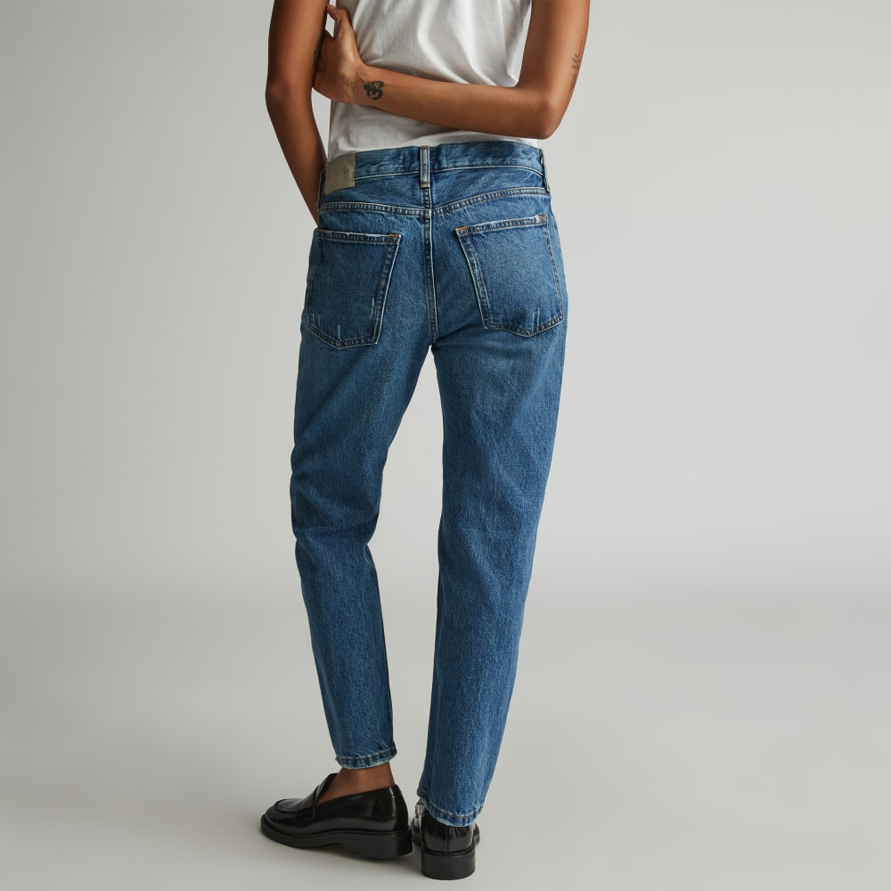 The Rigid Slouch Jean | Washed Indigo | 27.5鈥?Inseam