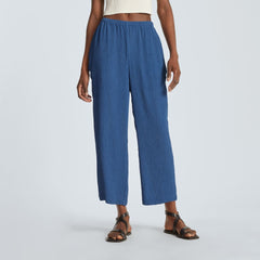 The Naia鈩?Ripple Pant | Deep Blue