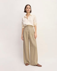 The Linen Way-High庐 Drape Pant | Trench Coat Khaki